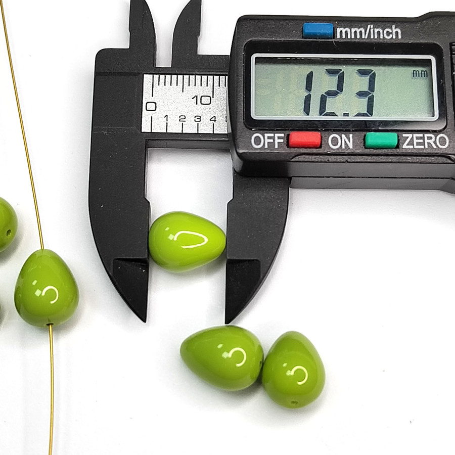 Жемчуг майорка (стекло) 12х10 мм