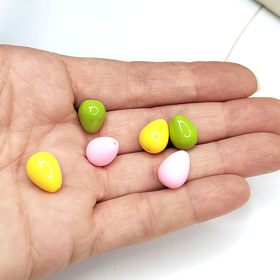 Жемчуг майорка (стекло) 12х10 мм