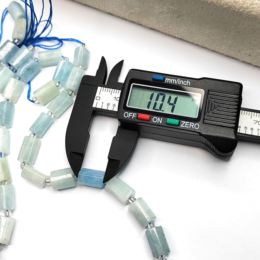 Аквамарин натуральный, Столбик 10х7 мм