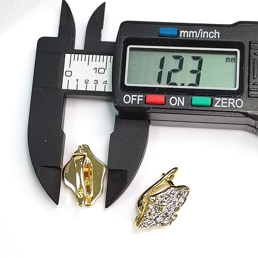 Швензы Ромбики Биколор 17х12 мм, пара