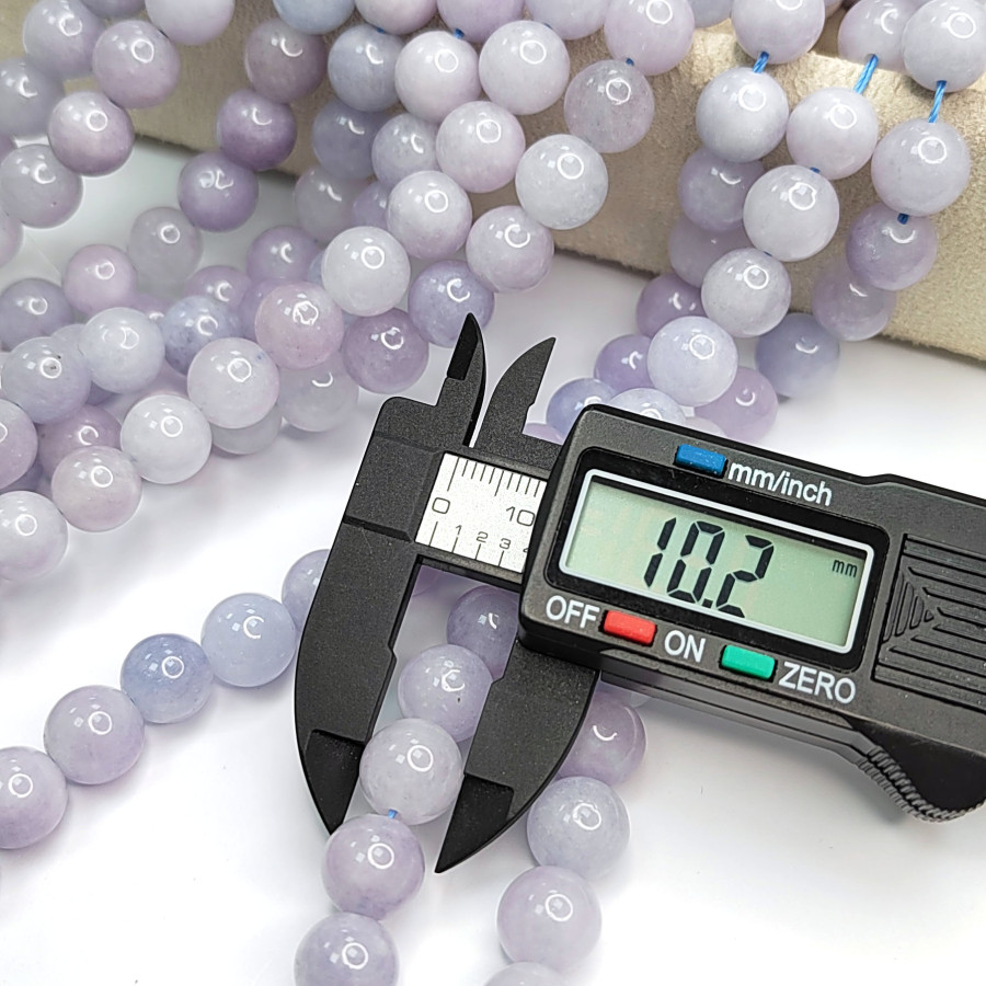 Кварц сиреневый 10 мм, нить 38-39 см