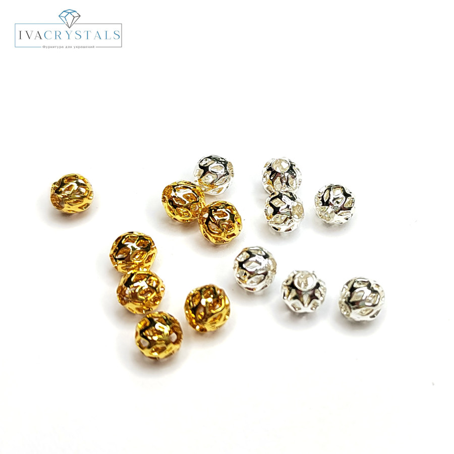 5,5 мм Разделительные бусины ажурные, ШТУКА