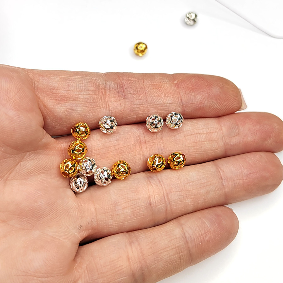 5,5 мм Разделительные бусины ажурные, ШТУКА