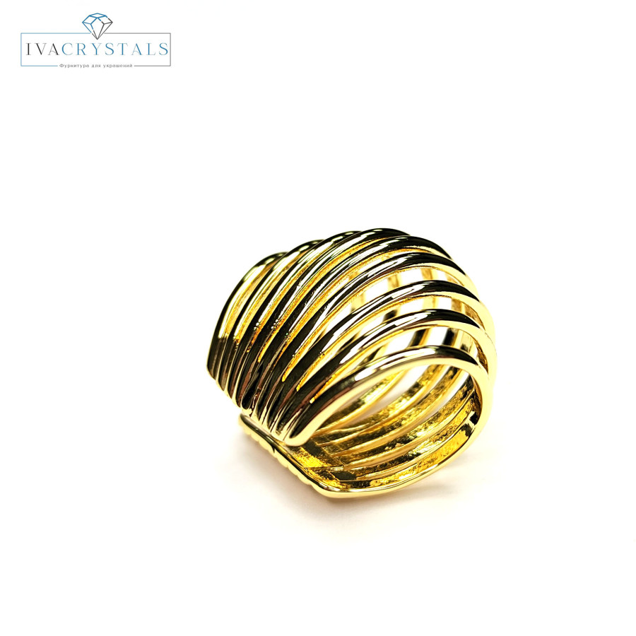 Кафф крупный 23х17 мм, штука покрытие Позолота