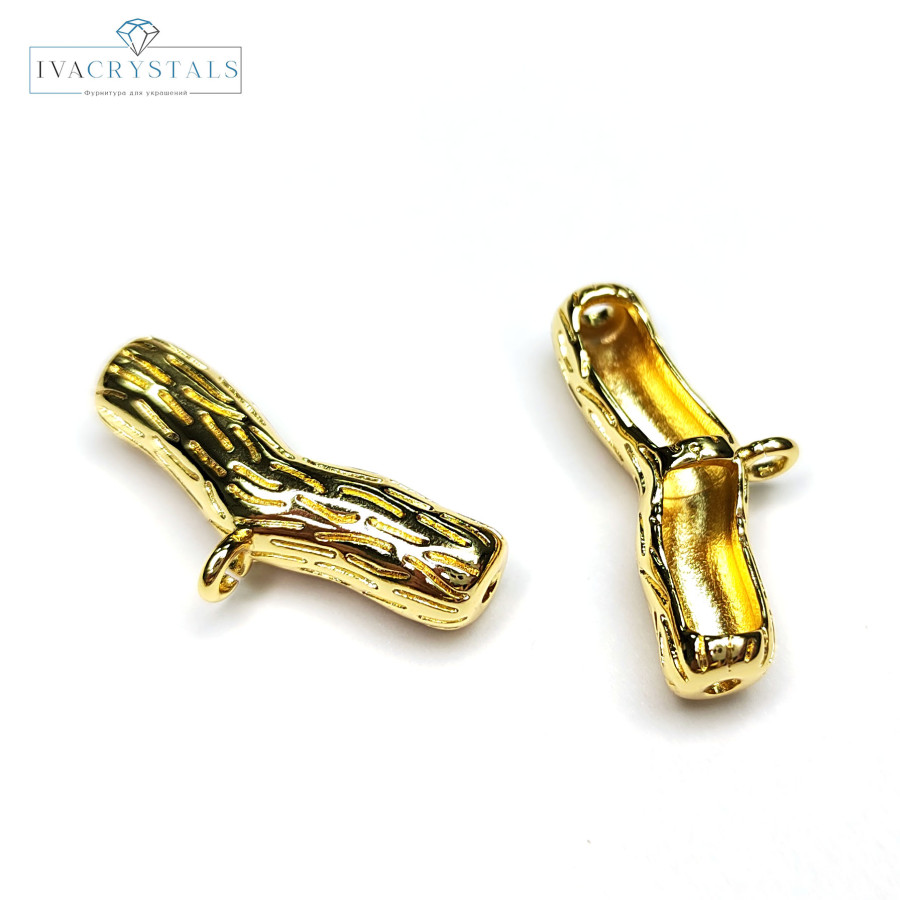 Бейл 25х6 мм текстурный, штука покрытие Позолота