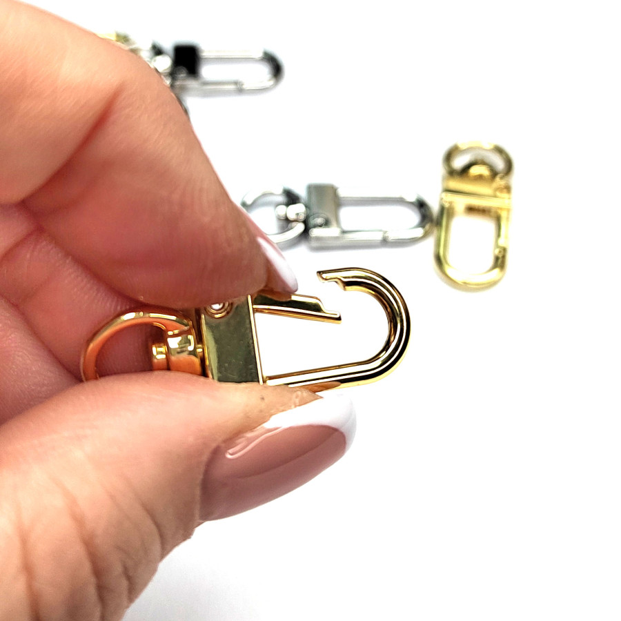 32х12 мм Крупный замок карабин с вращающейся концевой частью, штука