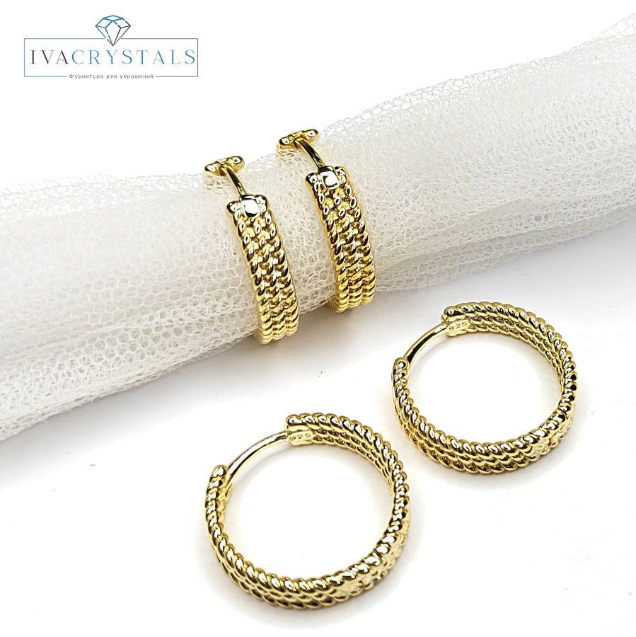 Швензы Конго 20х4,5 мм, пара покрытие Позолота