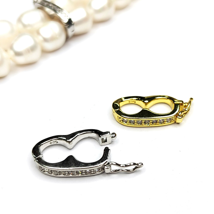 Бейл разъемный 20х10 мм с фианитами, штука