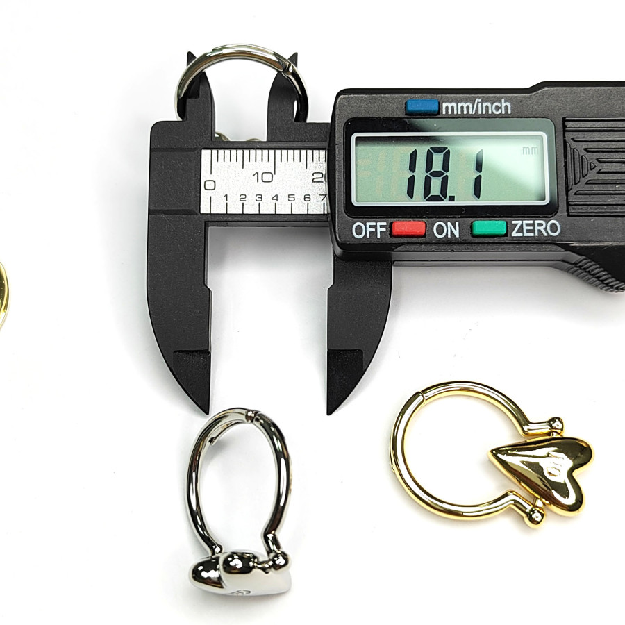 Кольцо безразмерное Yes - No, Сердечко 15 мм, штука