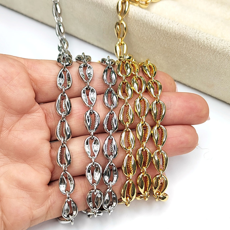 Цепь Ракушки 10х7 мм, 20 см