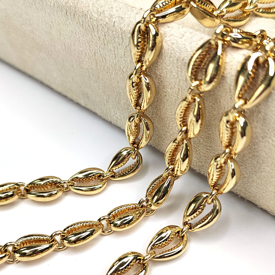 Цепь Ракушки 10х7 мм, 20 см