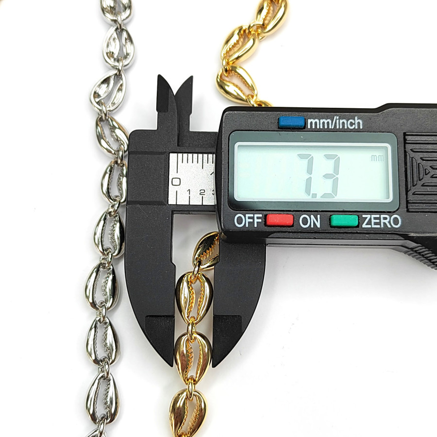 Цепь Ракушки 10х7 мм, 20 см