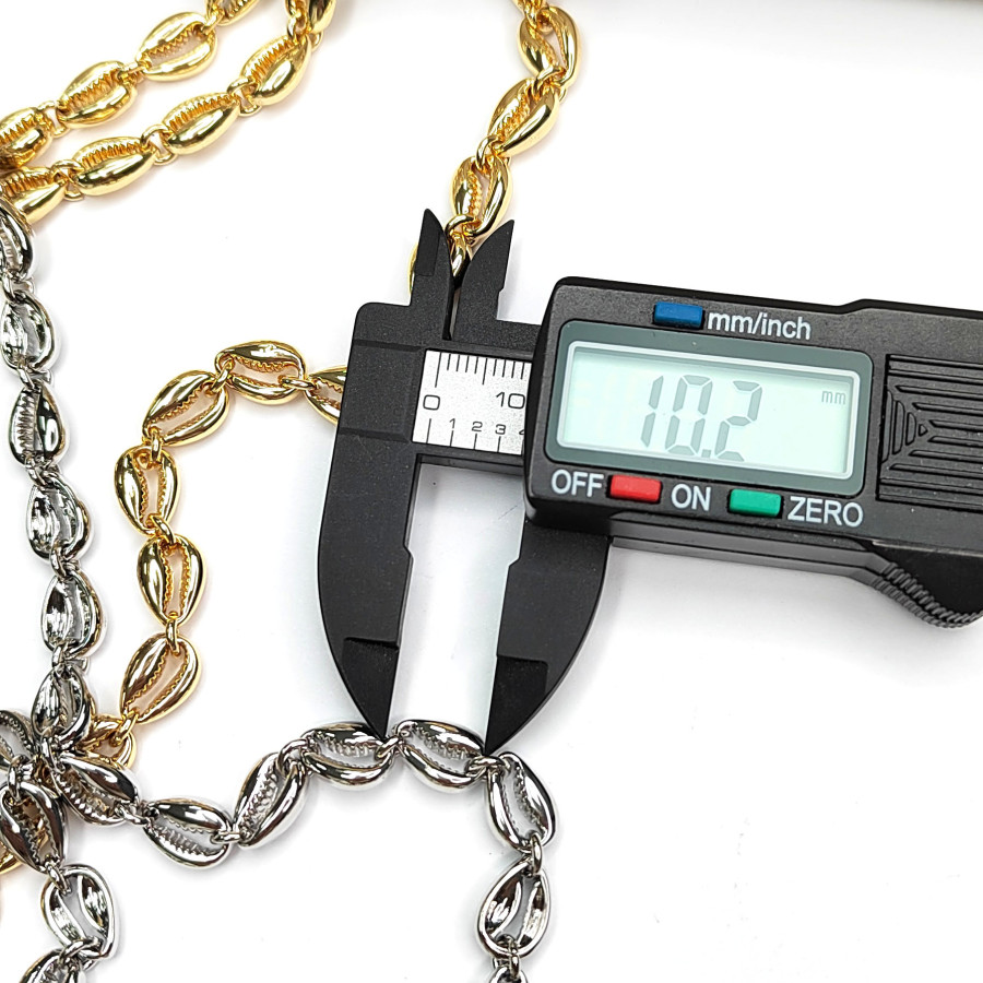 Цепь Ракушки 10х7 мм, 20 см