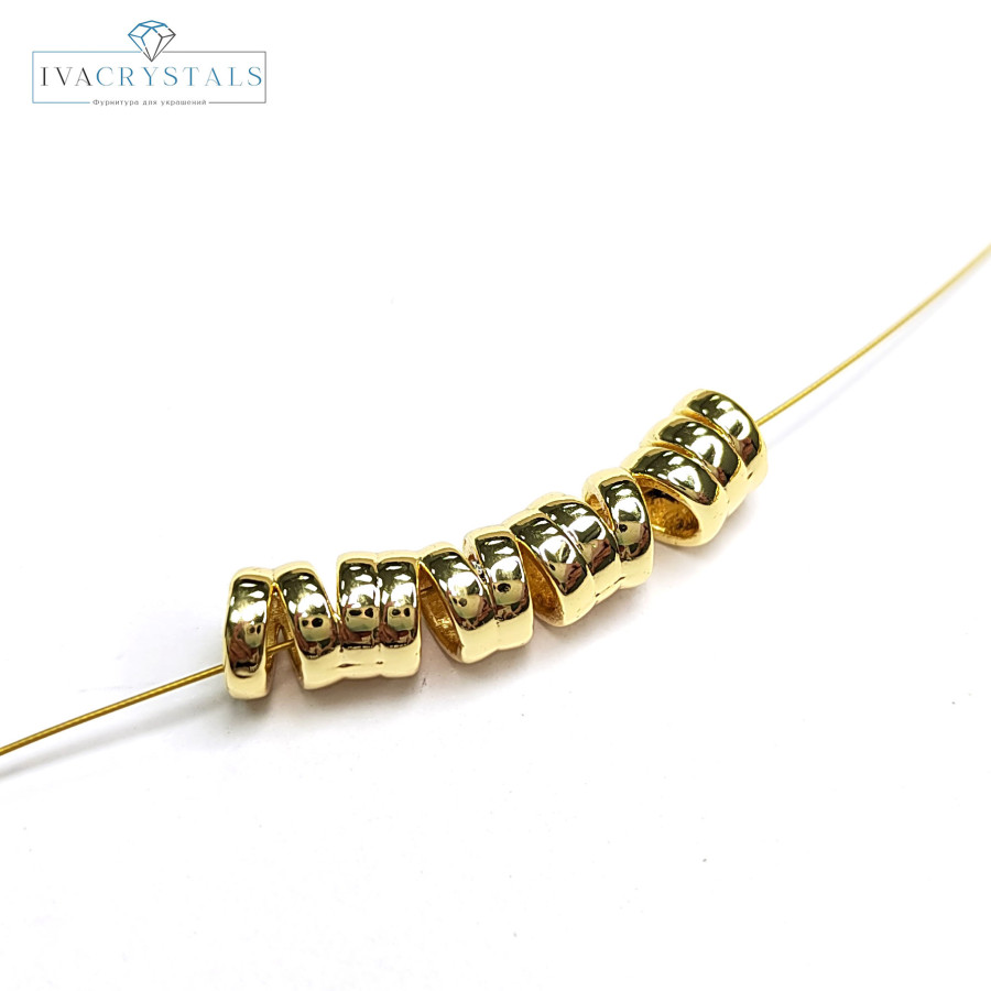 Разделительная трубочка 28х6 мм, штука Позолота