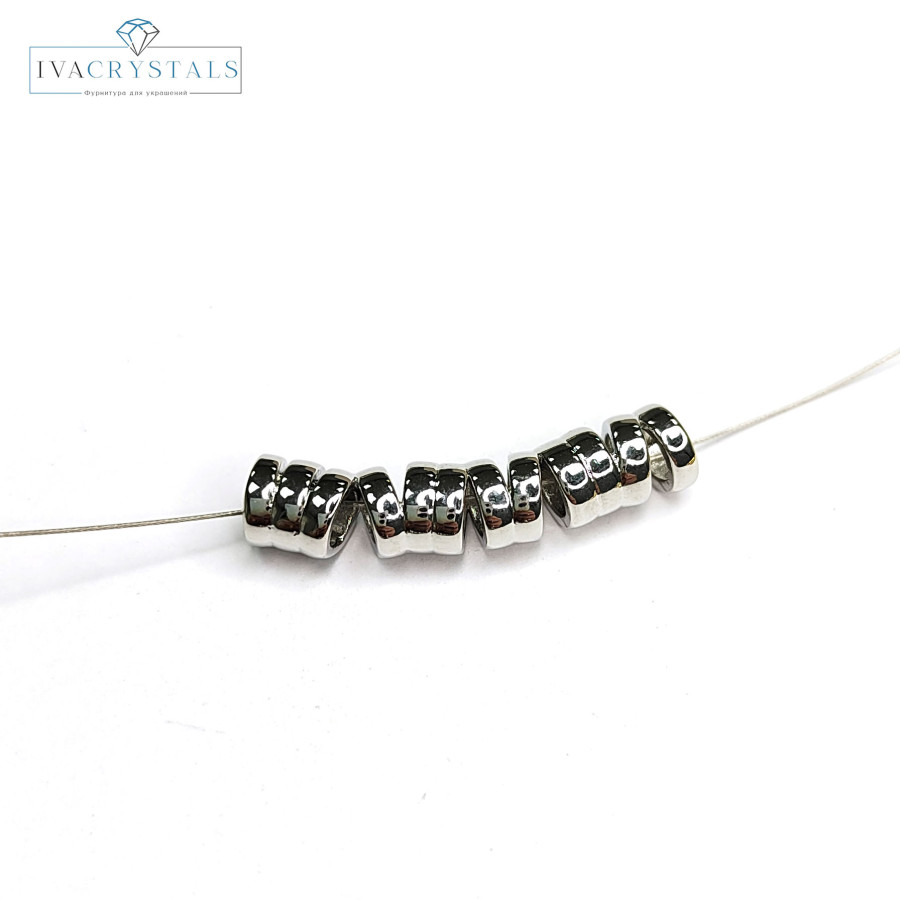 Разделительная трубочка 28х6 мм, штука Родий