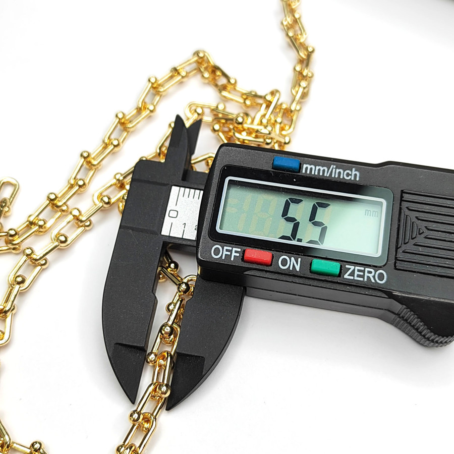 9х5 мм Цепь Тиффани, цвет Позолота, 20 см