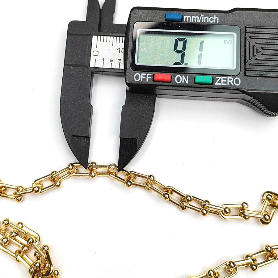 9х5 мм Цепь Тиффани, цвет Позолота, 20 см