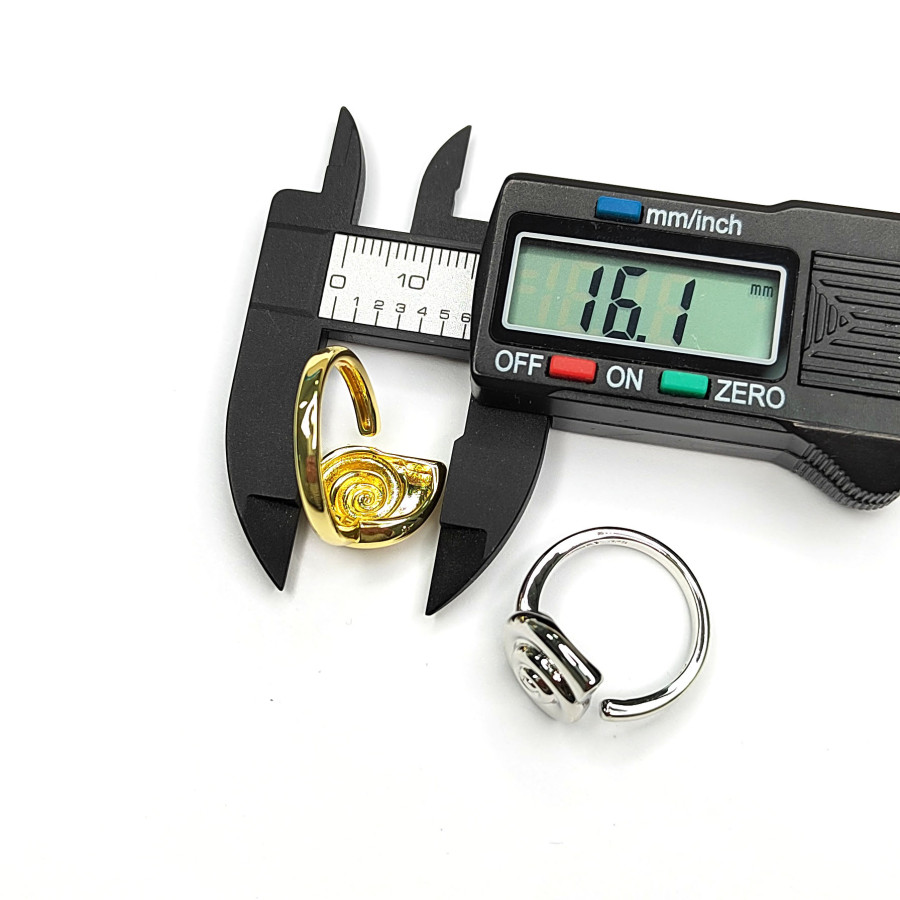 Кольцо безразмерное, Ракушка 16х13 мм, штука