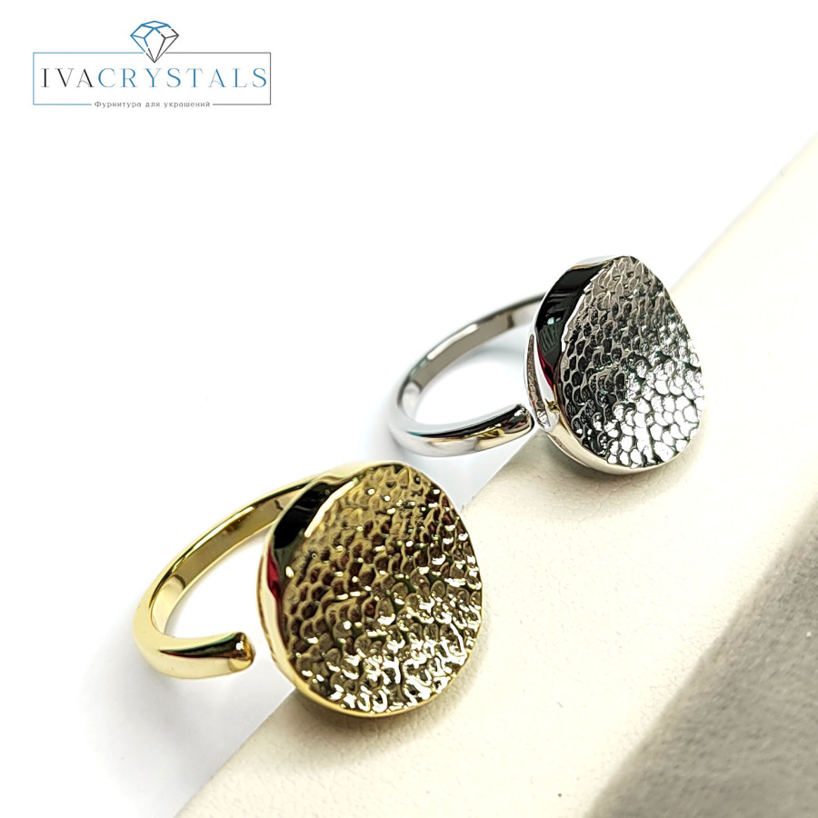 Кольцо текстурное безразмерное, Круг 14 мм, штука