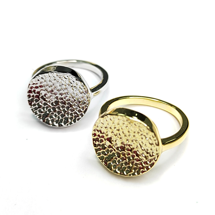 Кольцо текстурное безразмерное, Круг 14 мм, штука