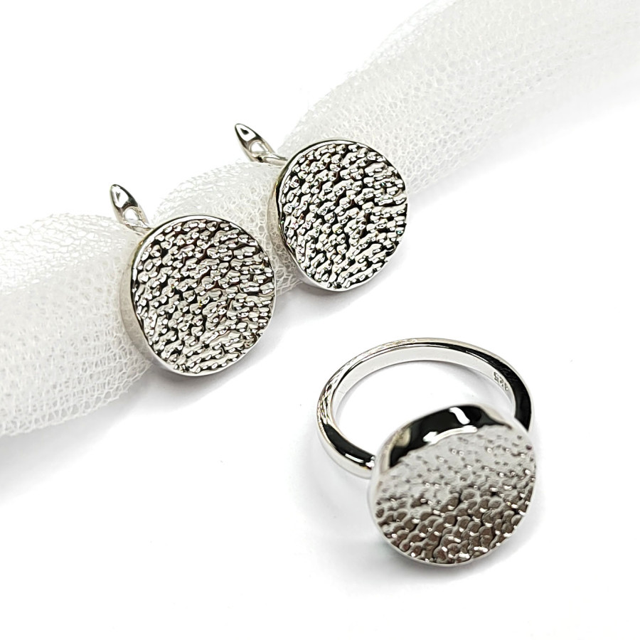 Кольцо текстурное безразмерное, Круг 14 мм, штука