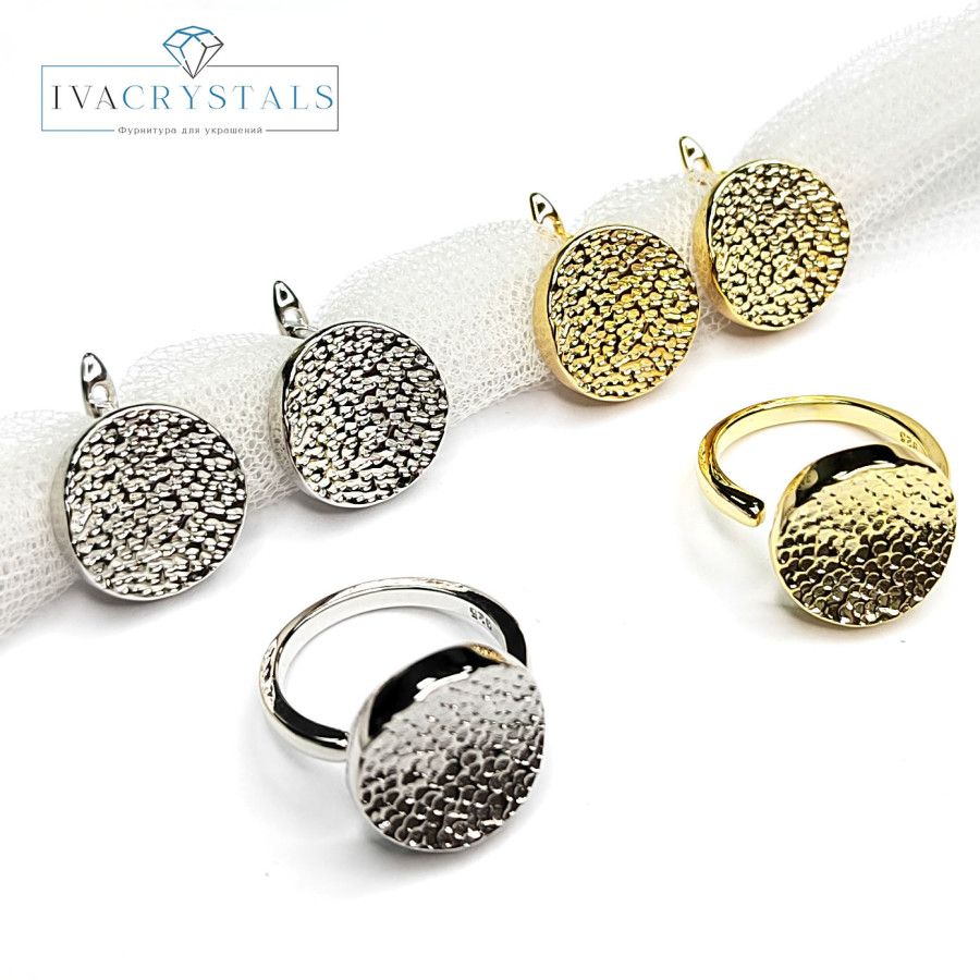 Кольцо текстурное безразмерное, Круг 14 мм, штука