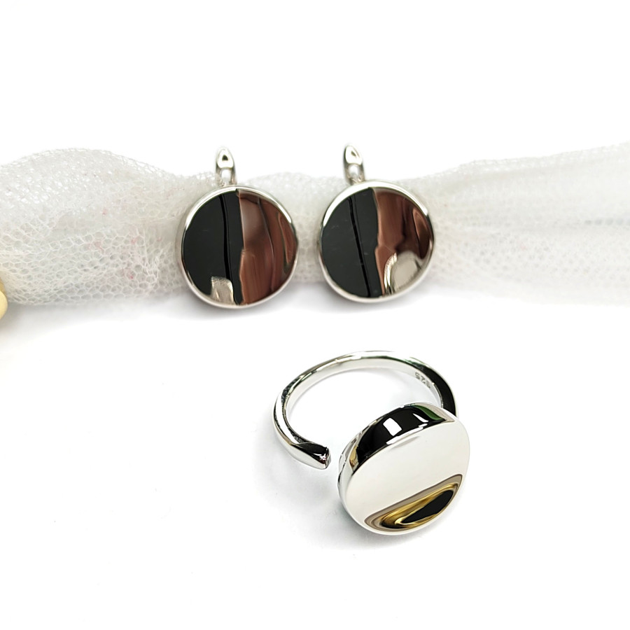 Кольцо глянцевое безразмерное, Круг 14 мм, штука