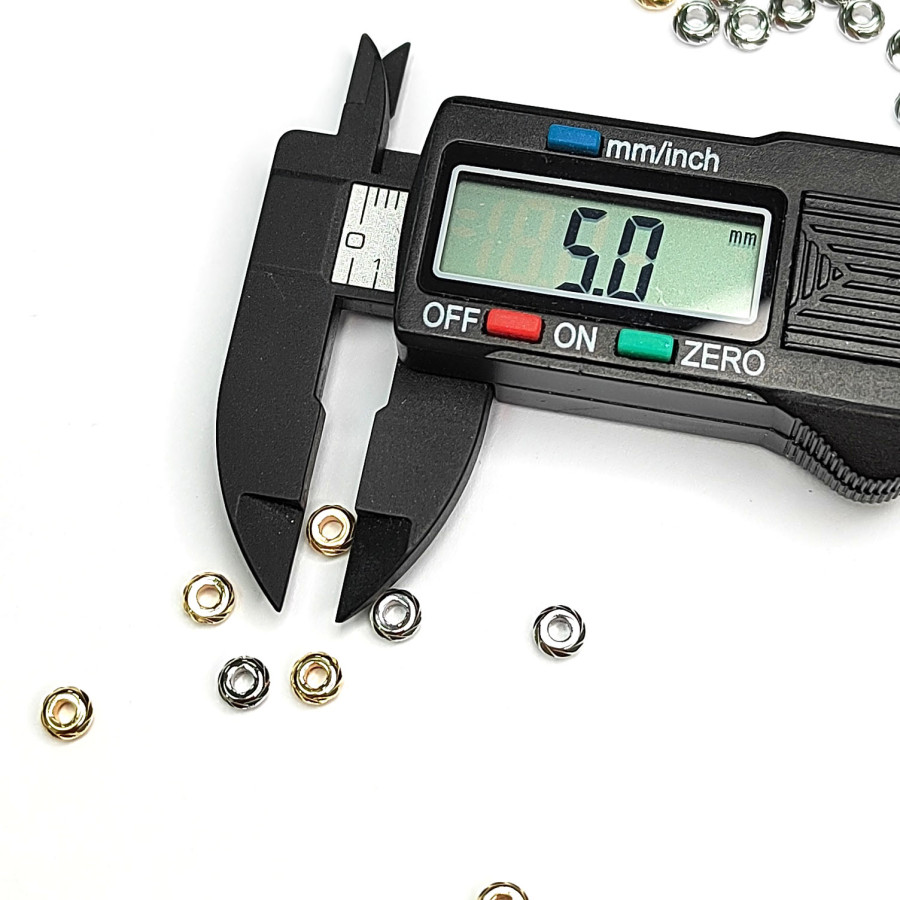 5х2 мм Разделительные бусины резные, 10 штук