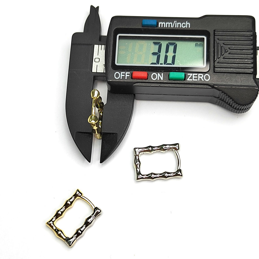 Швензы Конго прямоугольные Бамбук 16х12х3 мм, пара