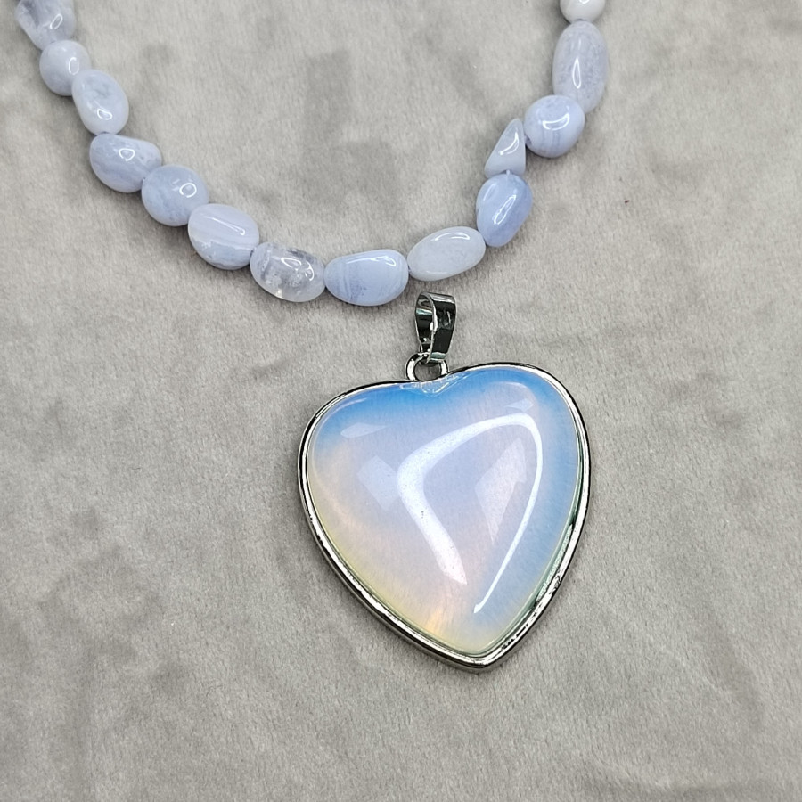 Крупная подвеска Сердце акриловое 34х32 мм, покрытие Родий, штука