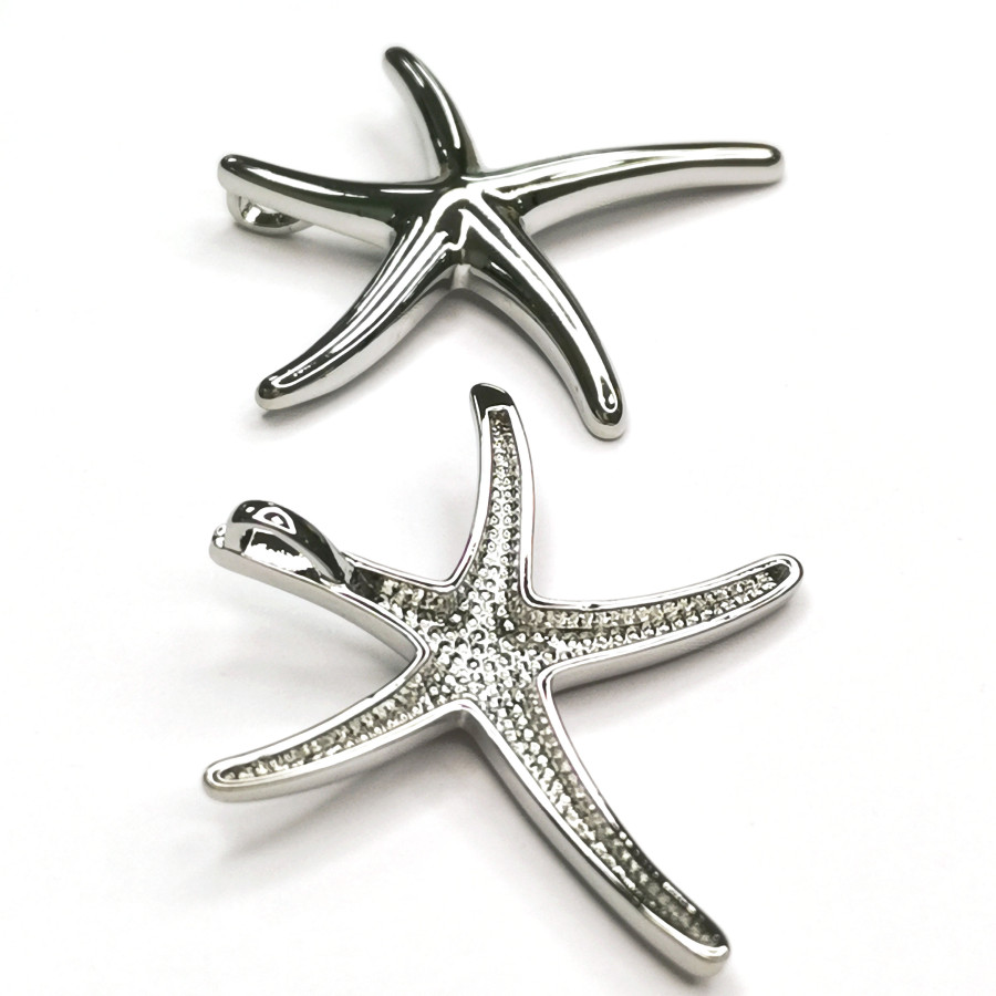 Крупная подвеска Морская звезда 36 мм, штука