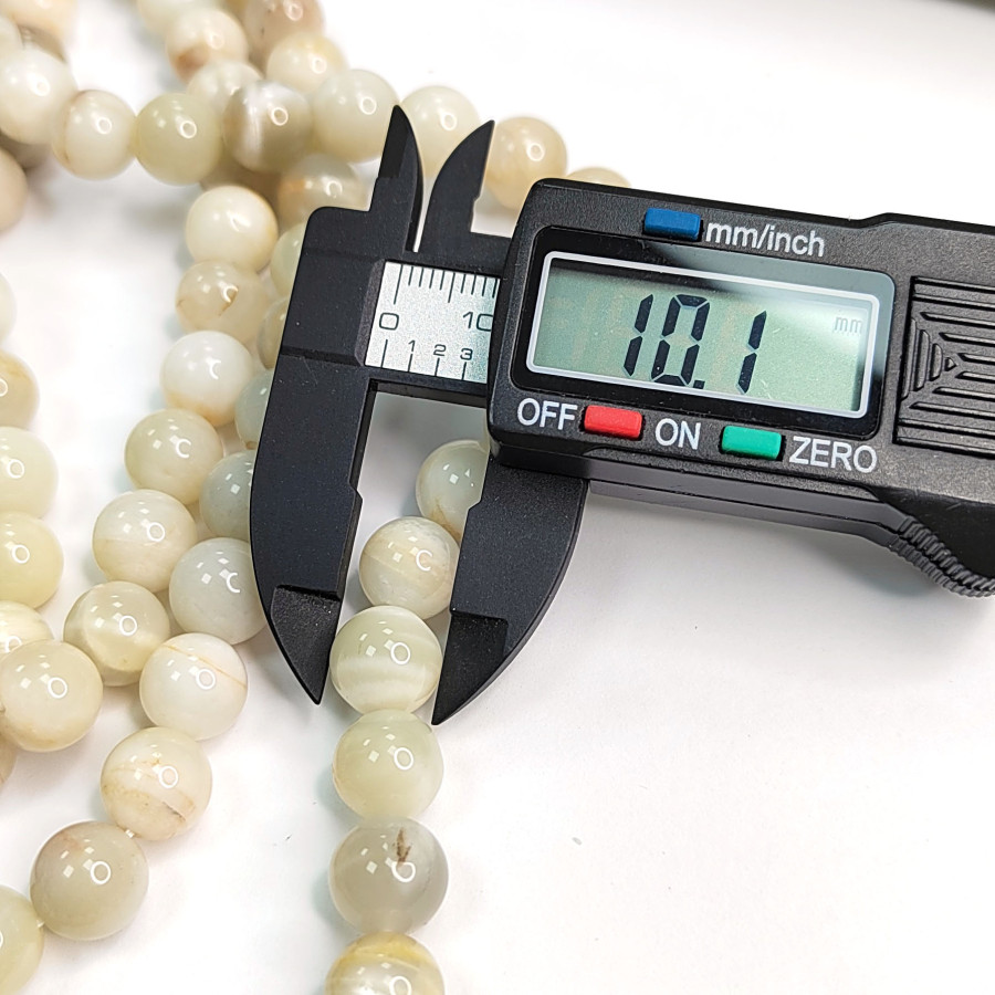 Солнечный камень натуральный 10 мм, нить 39-40 см