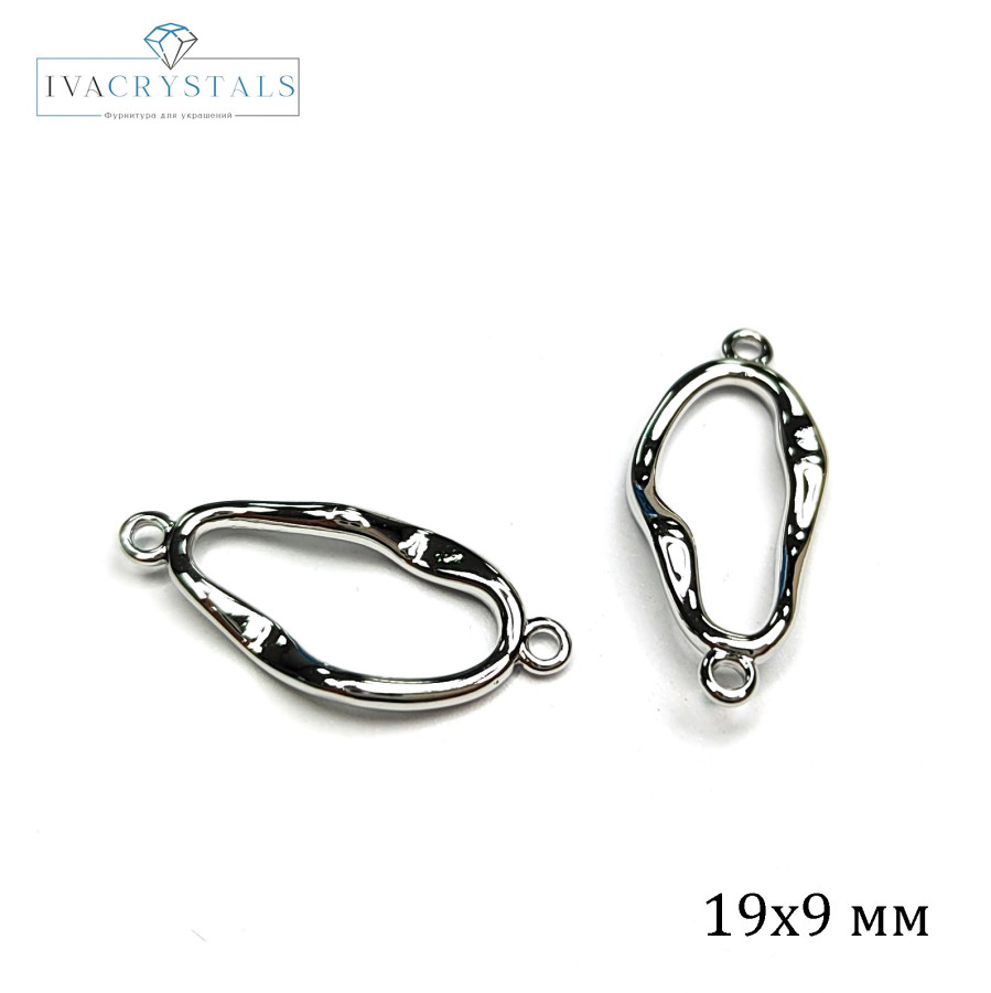 19х9 мм коннектор, штука покрытие Родий