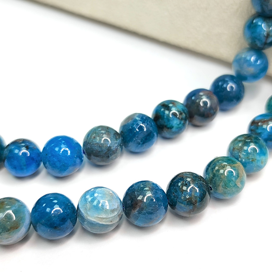 10 мм Апатит натуральный, НИТЬ 39-40 см