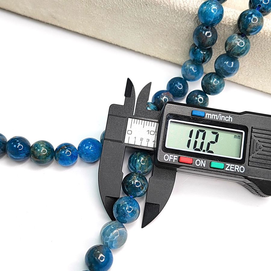 10 мм Апатит натуральный, НИТЬ 39-40 см