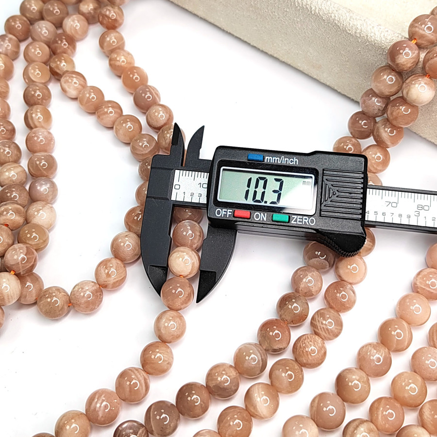 10 мм Солнечный камень Гелиолит, нить 40 см