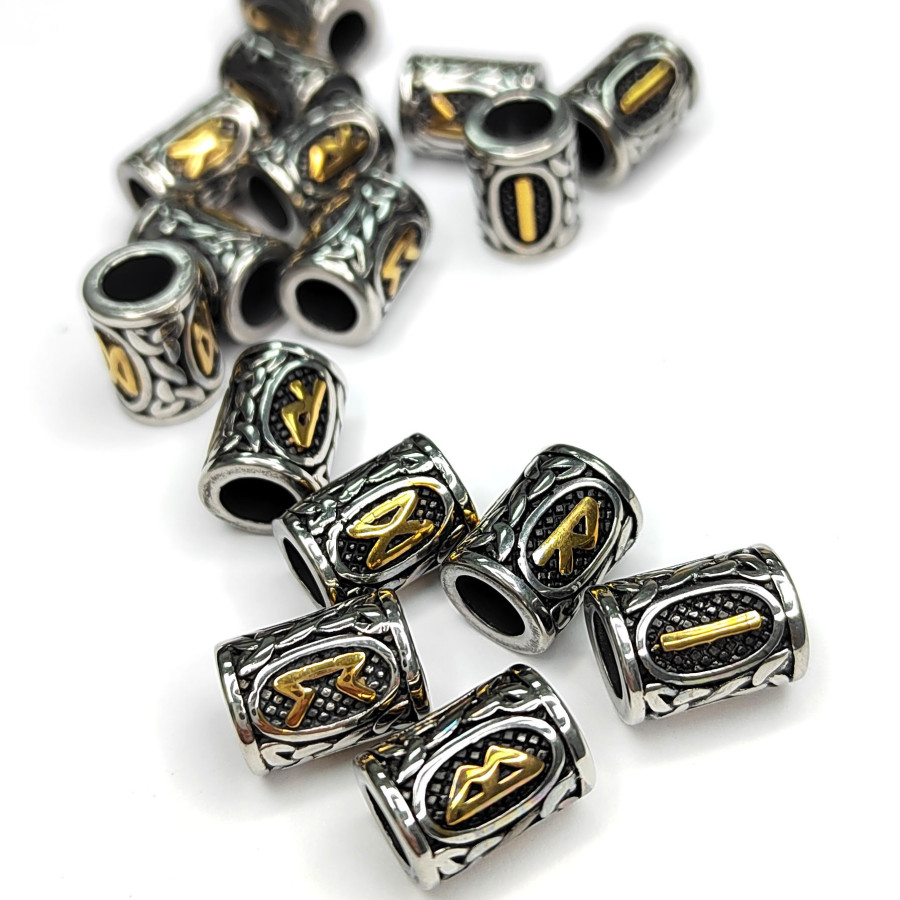 Руна Перт биколор 13х10 мм, штука