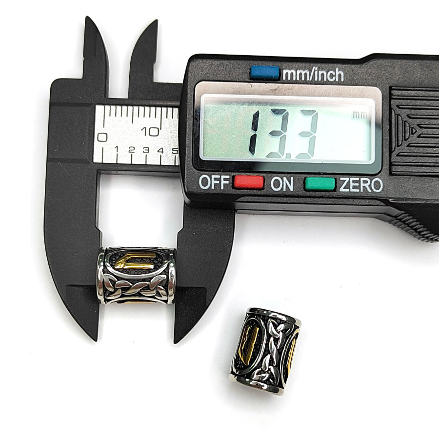 Руна Йера биколор 13х10 мм, штука