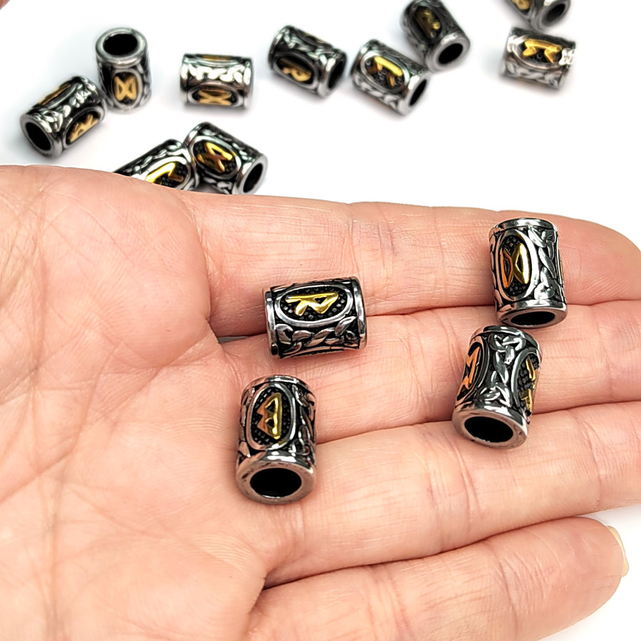 Руна Ингуз биколор 13х10 мм, штука