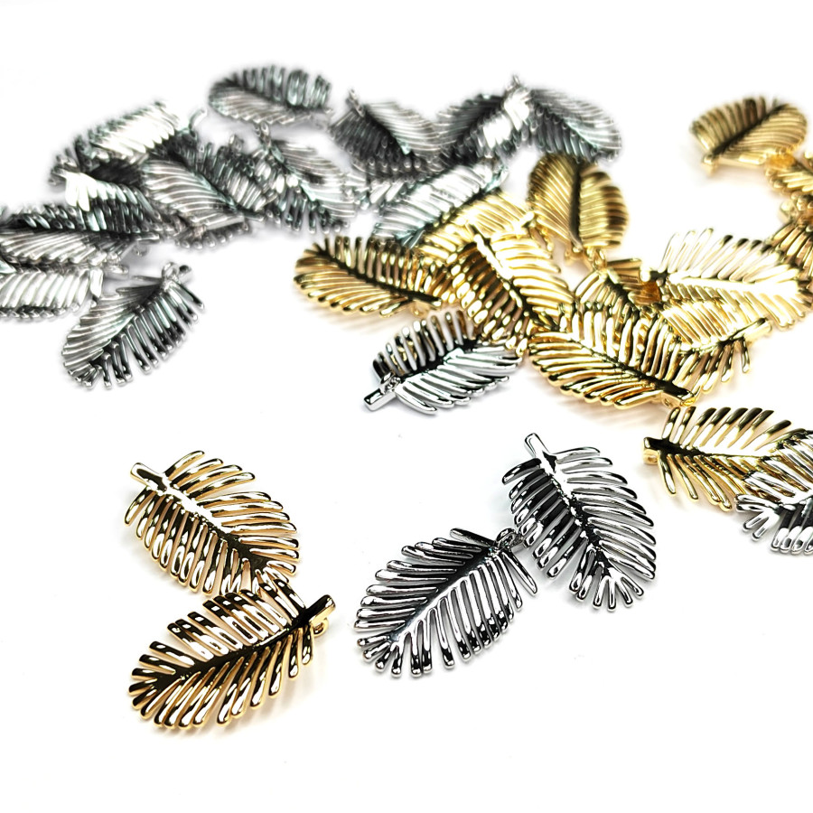 Подвеска Листик 21х13 мм, штука