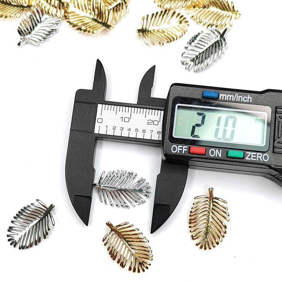 Подвеска Листик 21х13 мм, штука