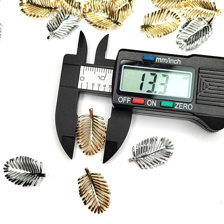 Подвеска Листик 21х13 мм, штука