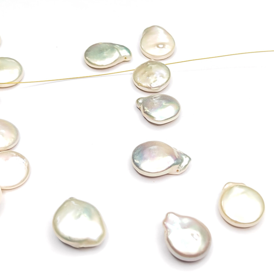 Жемчуг натуральный Кеши 17х15 мм, культивированный