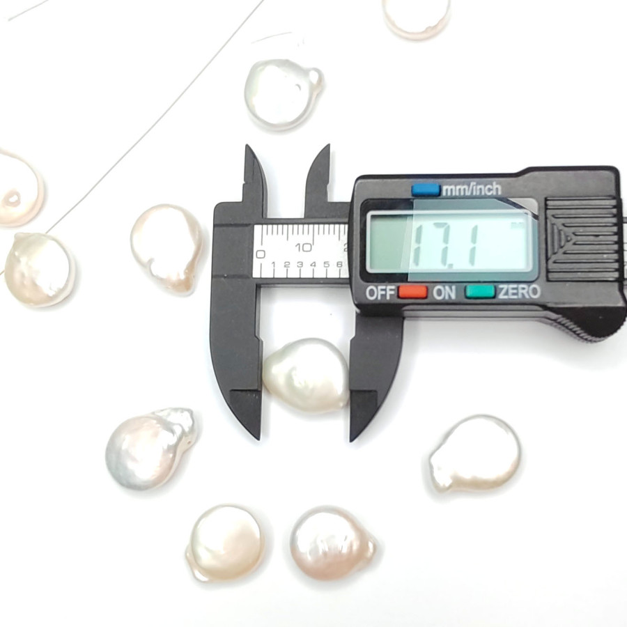 Жемчуг натуральный Кеши 17х15 мм, культивированный