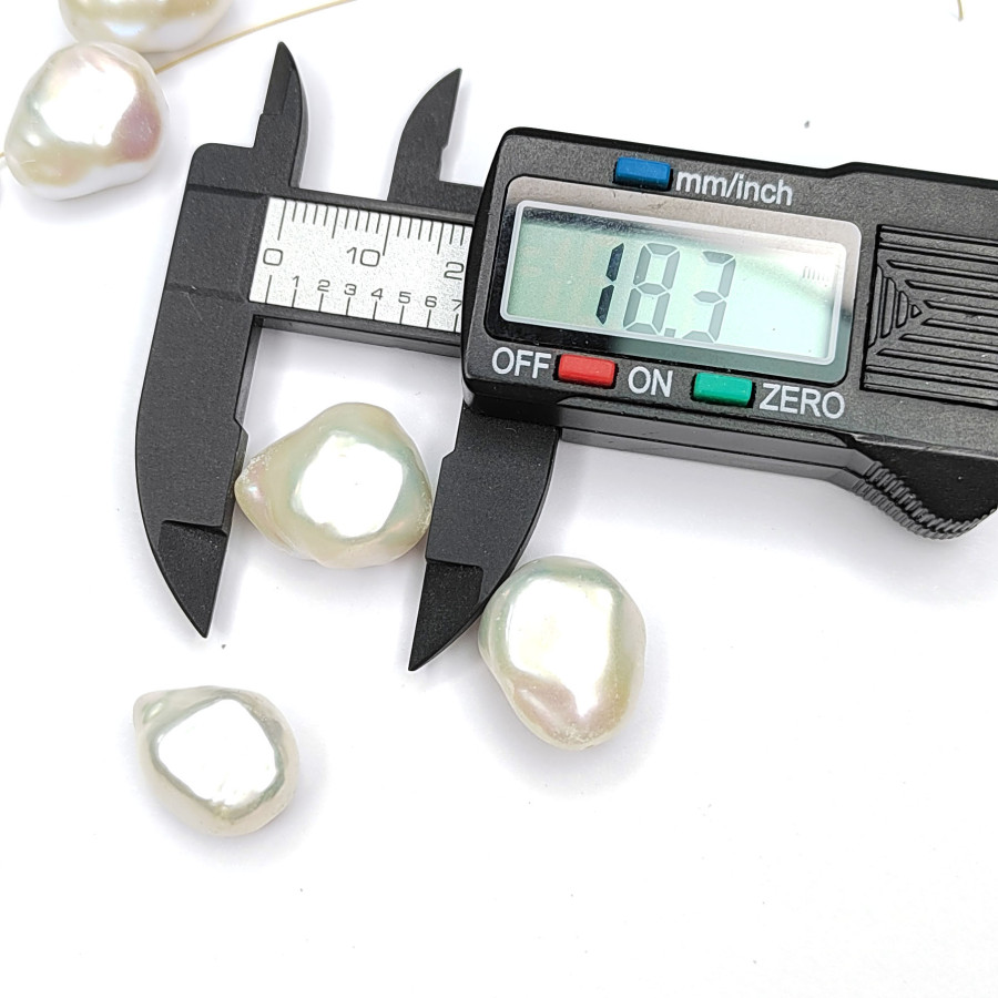 Жемчуг натуральный Кеши 18х15 мм, культивированный, штука