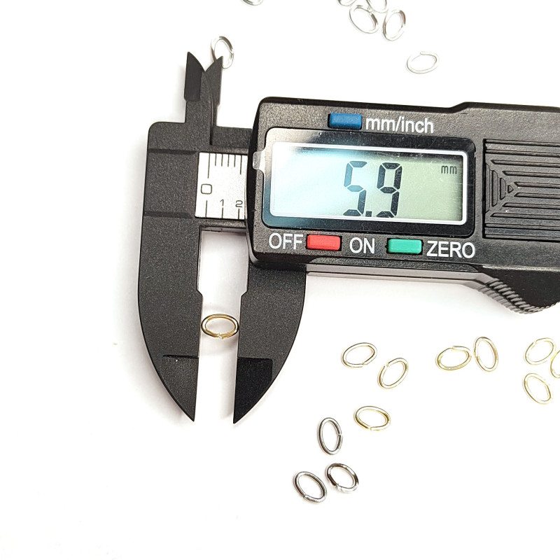 6 мм Колечки овальные соединительные, 10 штук