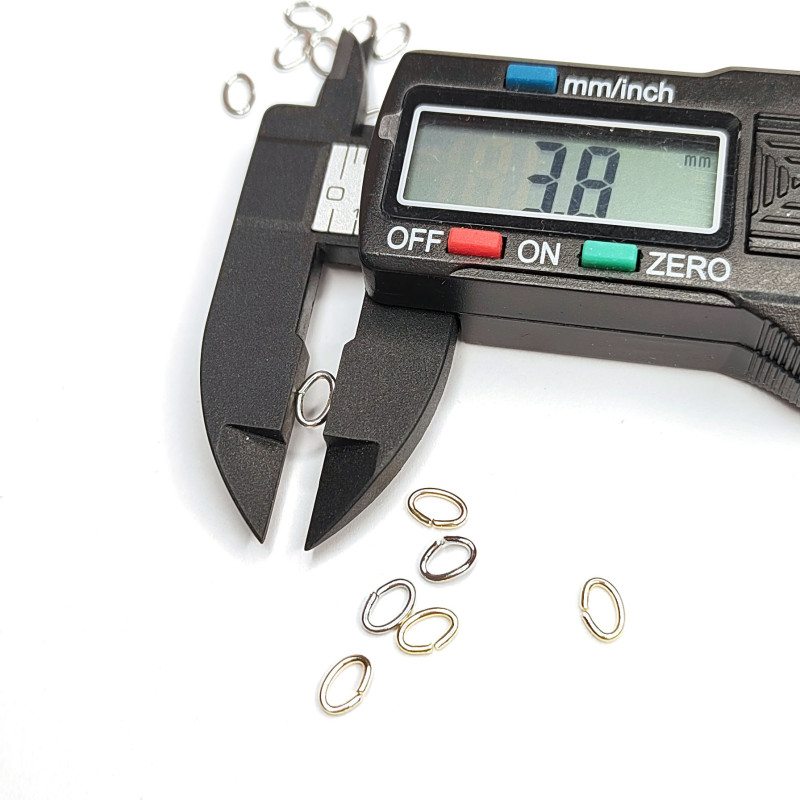 6 мм Колечки овальные соединительные, 10 штук