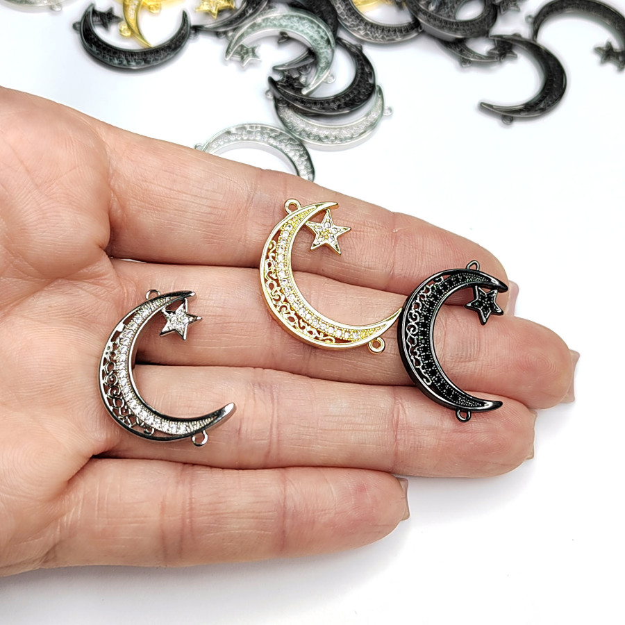 Коннектор Полумесяц 28х19 мм, штука