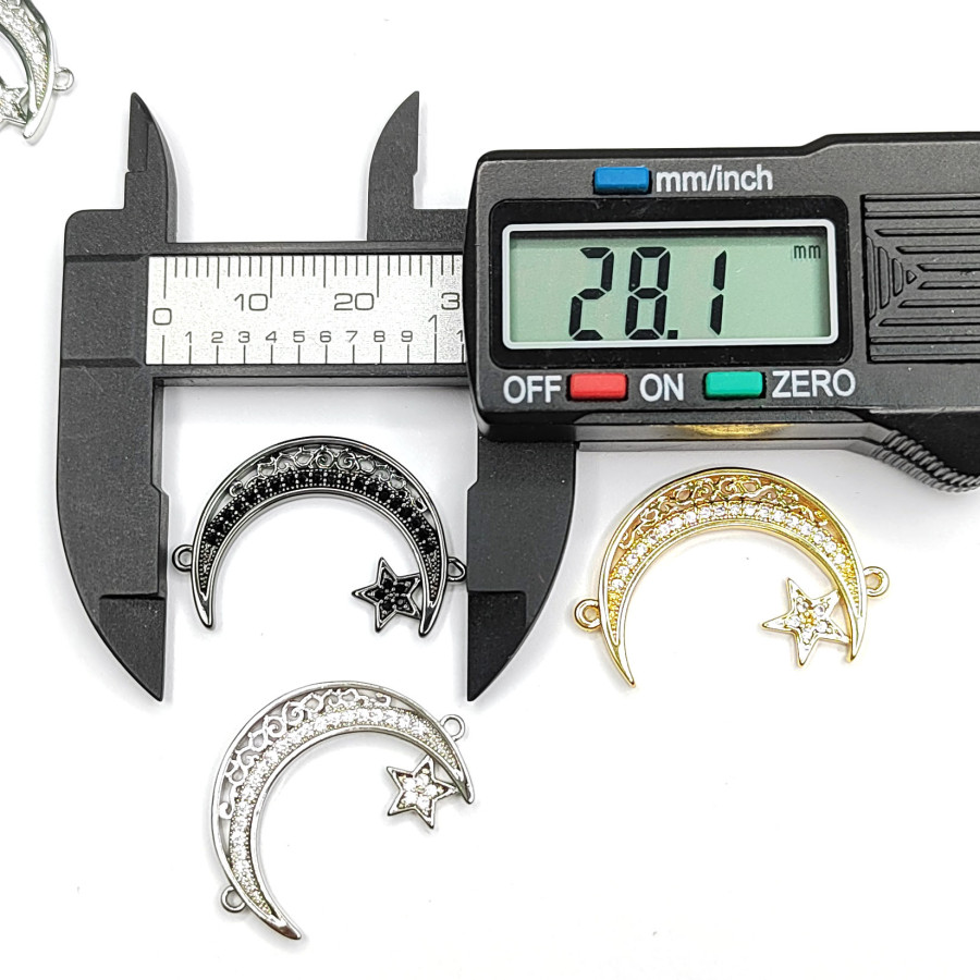 Коннектор Полумесяц 28х19 мм, штука