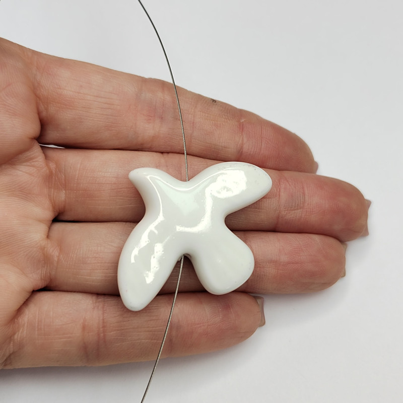 Бусина керамическая Птица 42х34 мм, ШТУКА